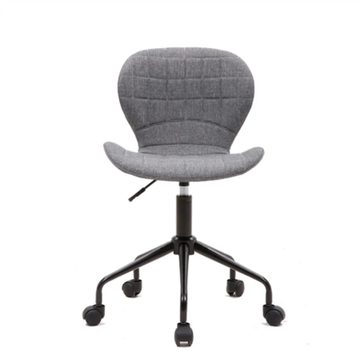 Silla de oficina giratoria ajustable Silla sin brazos de tela