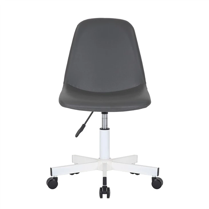 Silla cómoda de oficina en casa con base metálica ajustable