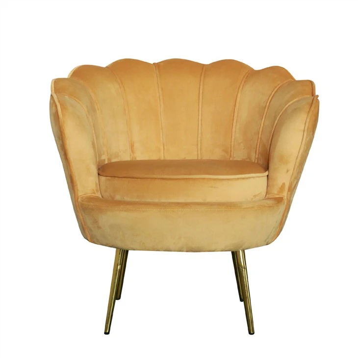 Sillón decorativo de terciopelo