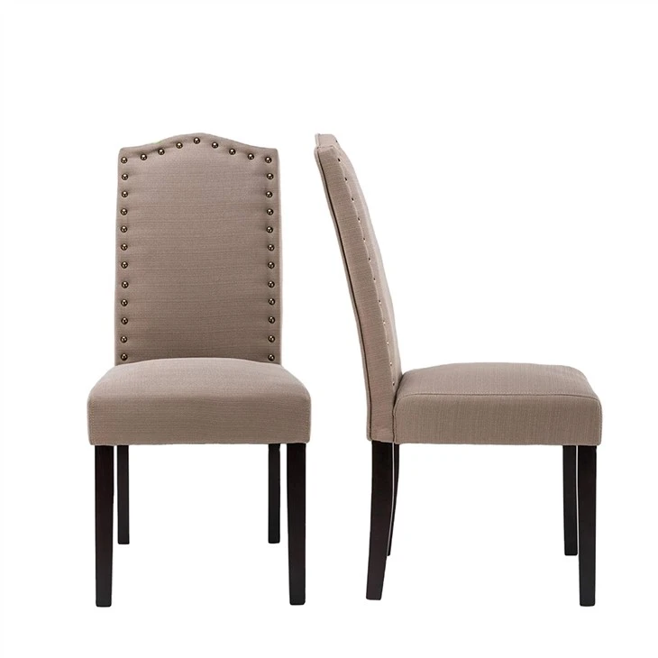 Silla de comedor de tela nórdica