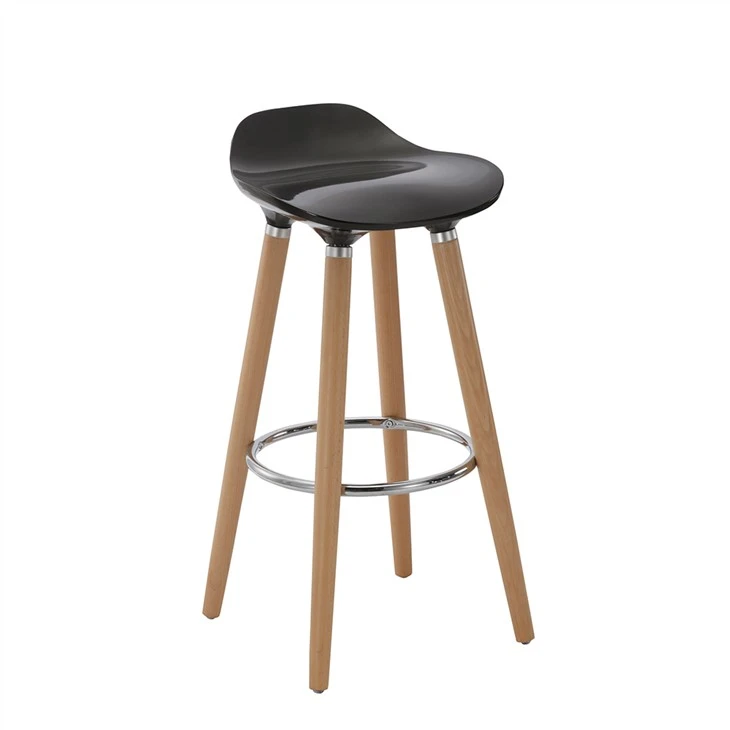 Taburete de plástico negro