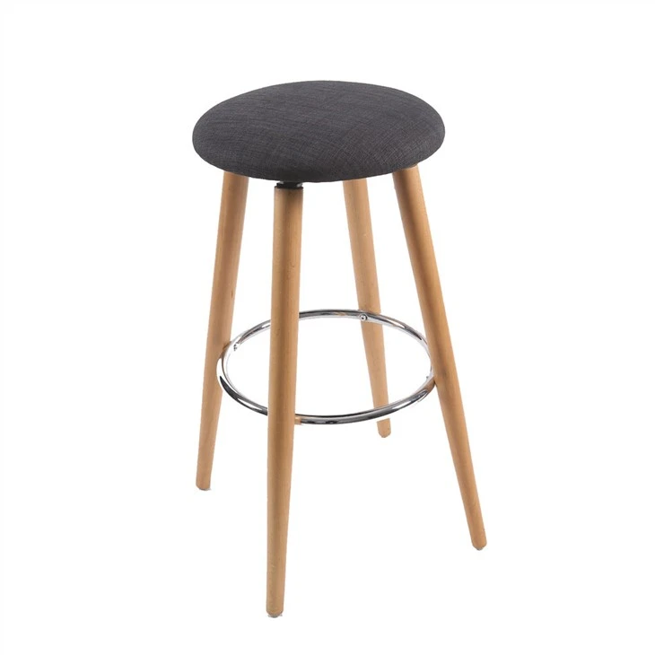 Taburete de bar con cubierta de tela