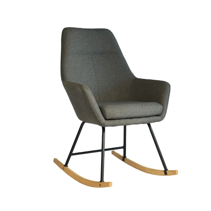 Mecedora de tela Sillón Silla de ocio Base metálica