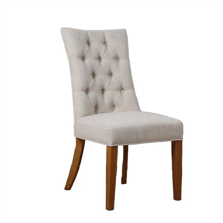 Silla de comedor cómoda con funda de tela