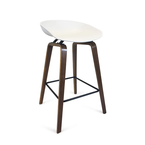 Taburetes modernos de plástico duro para silla de bar
