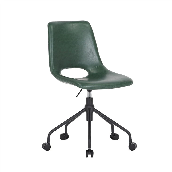 Silla de ocio giratoria moderna con funda de PU