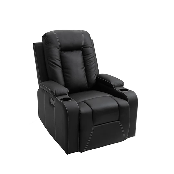 Sofá reclinable de cuero PU moderno