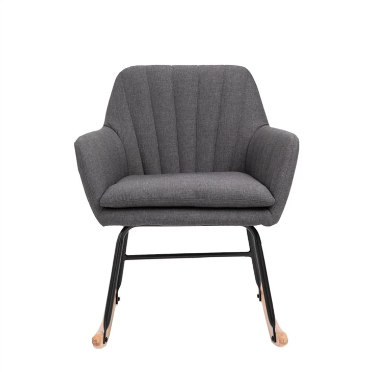 Cómoda funda de tela suave Silla mecedora de ocio