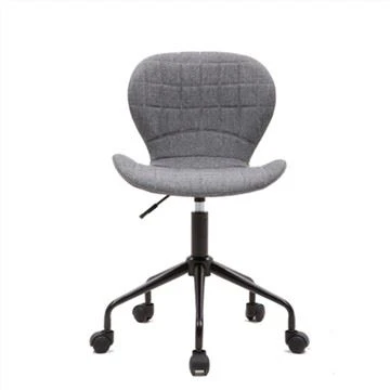 Silla de oficina giratoria ajustable Silla sin brazos de tela