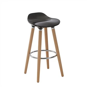 Taburete de plástico negro