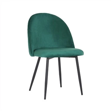 Silla de comedor de terciopelo de nuevo diseño de moda