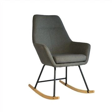 Mecedora de tela Sillón Silla de ocio Base metálica