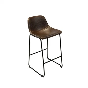 Taburetes de bar lounge Silla de cuero