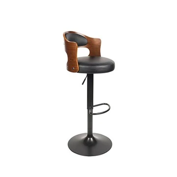 Taburetes de bar de cuero de lujo Silla ajustable