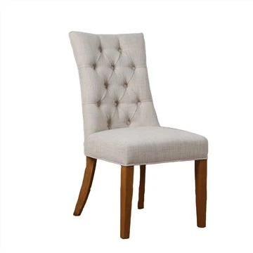Silla de comedor cómoda con funda de tela