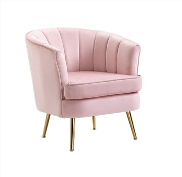 Sillones modernos de tela de terciopelo