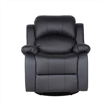 Sillón reclinable de cuero con sofá individual