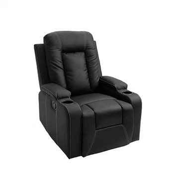 Sofá reclinable de cuero PU moderno
