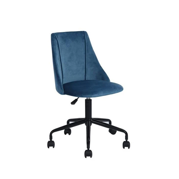 Silla de oficina ergonómica giratoria de terciopelo