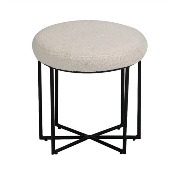 Silla de comedor circular de tela
