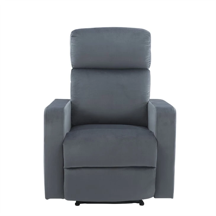 Sofá reclinable individual de tela con función reclinable