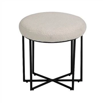 Silla de comedor circular de tela