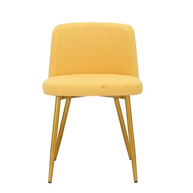 Sillas de comedor con patas de metal dorado