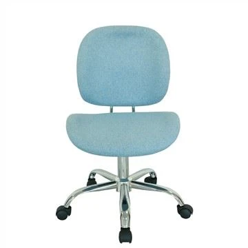 Silla de oficina azul ajustable en altura de diseño ergonómico