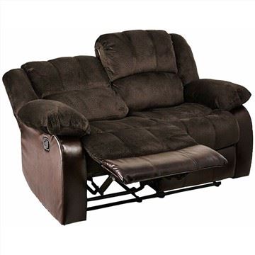 Sofá reclinable ajustable de cuero PU de tela