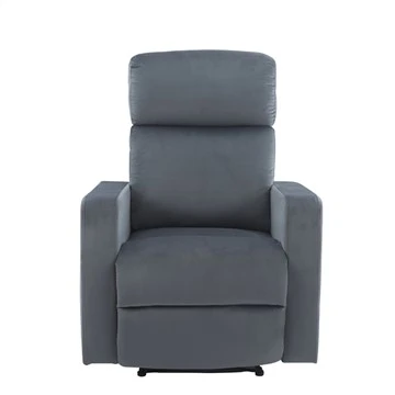 Sofá reclinable individual de tela con función reclinable