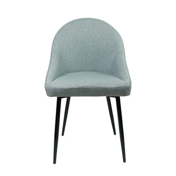Silla de comedor de cocina de estilo moderno azul claro