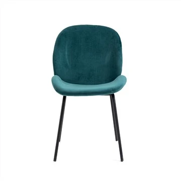 Sillas de comedor de terciopelo con patas de metal