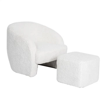 Sillón individual con reposapiés