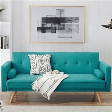Sofá cama plegable de tela