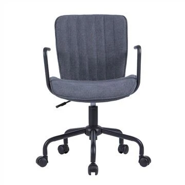 Silla de oficina en casa giratoria ajustable tapizada