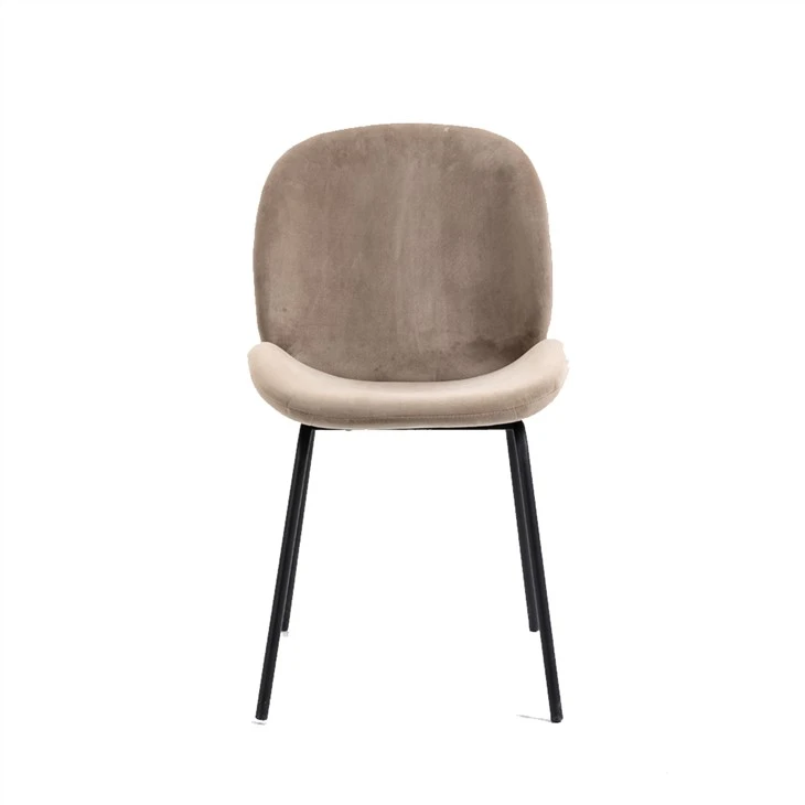 Silla operativa tapizada ergonómica y giratoria con respaldo curvado
