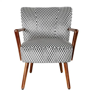 Silla decorativa / Silla de ocio / Sillón de madera tapizado en tela
