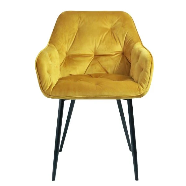 Silla de comedor de tela de terciopelo Sillón Sala de estar