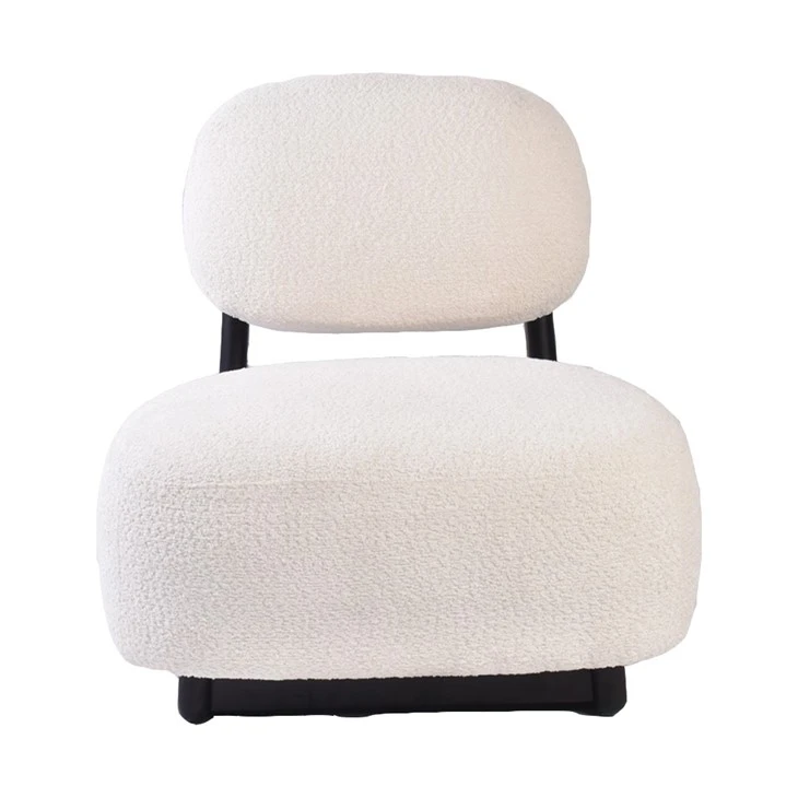 Silla decorativa moderna de tela con estructura de madera maciza|Sillón personalizable para venta al por mayor