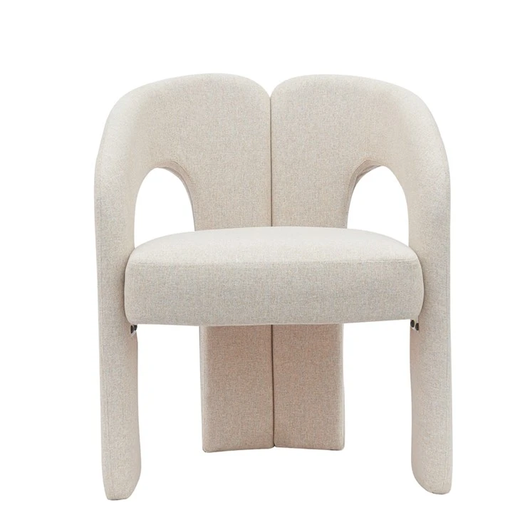 Sillón tapizado en tela Silla de comedor Silla decorativa